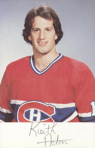 1982-83 Montreal Canadiens Postcards #NNO Keith Acton Front