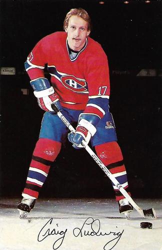 1983-84 Montreal Canadiens #NNO Craig Ludwig Front