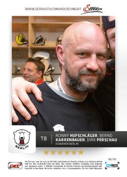 2012-13 Playercards (DEL) #DEL-370 Ronny Hufschläger / Bernd Karrenbauer / Dirk Perschau Back