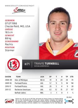 2012-13 Playercards (DEL) #DEL-064 Travis Turnbull Back