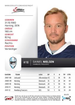 2012-13 Playercards (DEL) #DEL-070 Daniel Nielsen Back