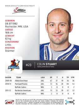 2012-13 Playercards (DEL) #DEL-148 Colin Stuart Back