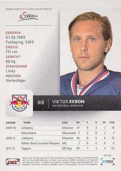 2012-13 Playercards (DEL) #DEL-228 Viktor Ekbom Back