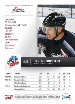 2012-13 Playercards (DEL) #DEL-267 Steven Reinprecht Back