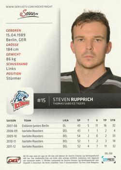2012-13 Playercards (DEL) #DEL-268 Steven Rupprich Back