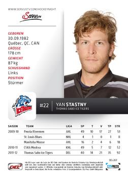 2012-13 Playercards (DEL) #DEL-269 Yan Stastny Back