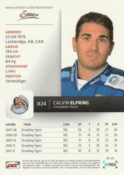 2012-13 Playercards (DEL) #DEL-276 Calvin Elfring Back