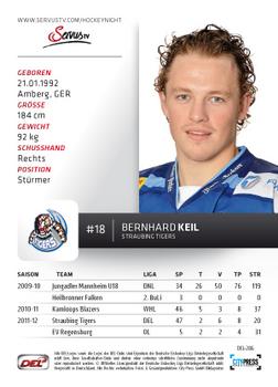 2012-13 Playercards (DEL) #DEL-286 Bernhard Keil Back