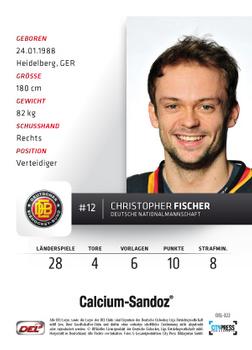 2012-13 Playercards (DEL) #DEL-322 Christopher Fischer Back