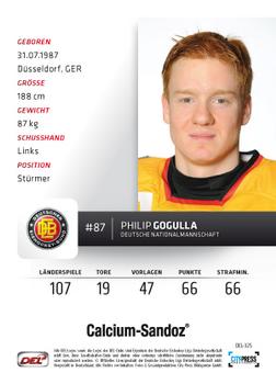 2012-13 Playercards (DEL) #DEL-325 Philip Gogulla Back