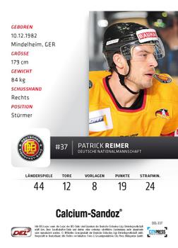 2012-13 Playercards (DEL) #DEL-337 Patrick Reimer Back
