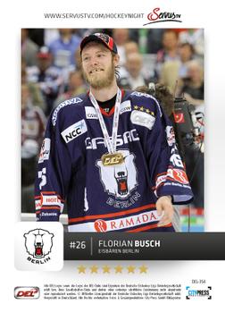 2012-13 Playercards (DEL) #DEL-354 Florian Busch Back