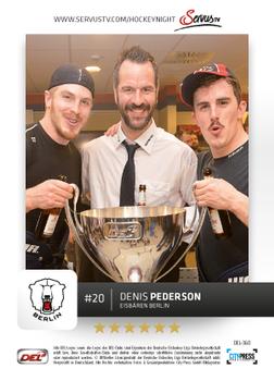 2012-13 Playercards (DEL) #DEL-360 Denis Pederson Back