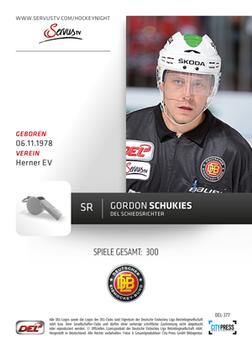 2012-13 Playercards (DEL) #DEL-377 Gordon Schukies Back
