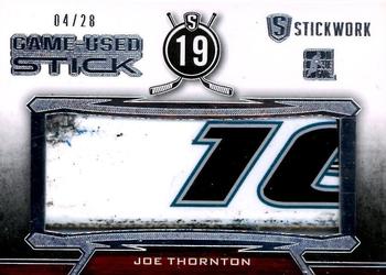 2015 Leaf In The Game Stickwork - Game-Used Stick #GUS-35 Joe Thornton Front