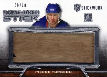 2015 Leaf In The Game Stickwork - Game-Used Stick #GUS-60 Pierre Turgeon Front