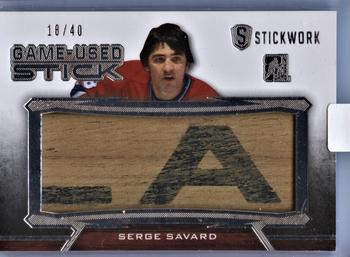 2015 Leaf In The Game Stickwork - Game-Used Stick #GUS-67 Serge Savard Front