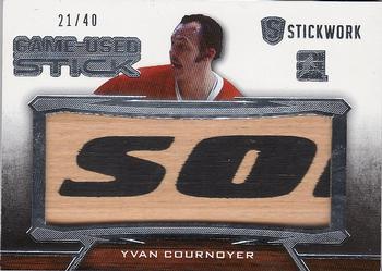 2015 Leaf In The Game Stickwork - Game-Used Stick #GUS-79 Yvan Cournoyer Front