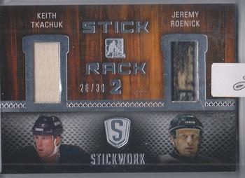 2015 Leaf In The Game Stickwork - Stick Rack 2 #SR2-29 Keith Tkachuk / Jeremy Roenick Front