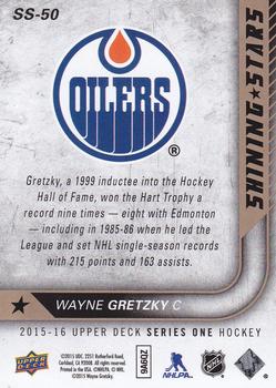 2015-16 Upper Deck - Shining Stars Blue #SS-50 Wayne Gretzky Back