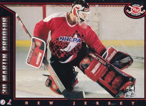 1994-95 Post Collector Series Box Backs #NNO Martin Brodeur Front