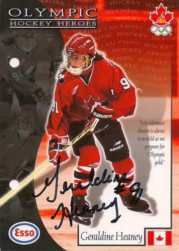 1997 Esso Olympic Hockey Heroes - Autograph Sheets #A-57 Geraldine Heaney Front