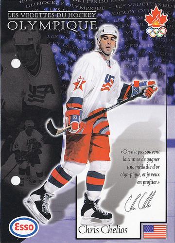 1997 Esso Olympic Hockey Heroes French #30 Chris Chelios Front