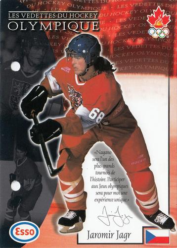 1997 Esso Olympic Hockey Heroes French #52 Jaromir Jagr Front