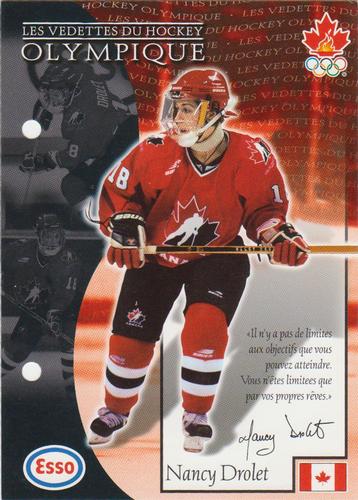 1997 Esso Olympic Hockey Heroes French #56 Nancy Drolet Front