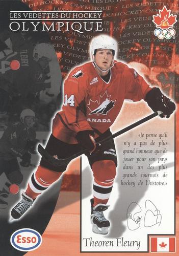 1997 Esso Olympic Hockey Heroes French #12 Theoren Fleury Front