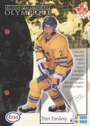 1997 Esso Olympic Hockey Heroes French #43 Peter Forsberg Front