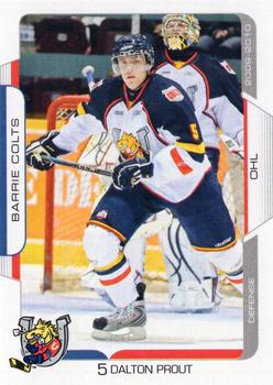 2009-10 Extreme Barrie Colts (OHL) #4 Dalton Prout Front