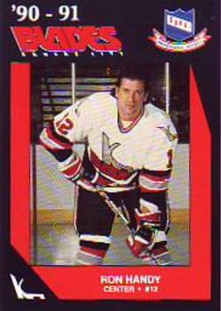 1990-91 Kansas City Blades (IHL) #5 Ron Handy Front