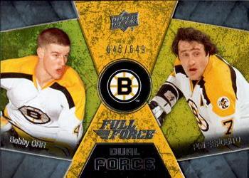2015-16 Upper Deck Full Force - Dual Force #DF-3 Bobby Orr / Phil Esposito Front