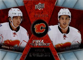2015-16 Upper Deck Full Force - Dual Force #DF-10 Johnny Gaudreau / Sean Monahan Front