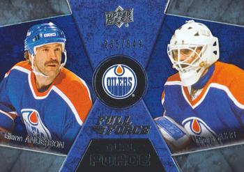 2015-16 Upper Deck Full Force - Dual Force #DF-11 Glenn Anderson / Grant Fuhr Front