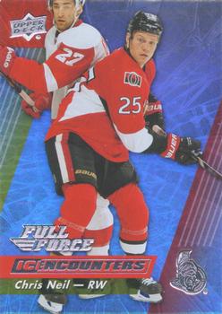 2015-16 Upper Deck Full Force - Ice Encounters #IE-CN Chris Neil Front