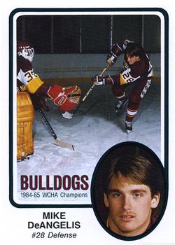 1985-86 Minnesota-Duluth Bulldogs (NCAA) #3 Mike DeAngelis Front