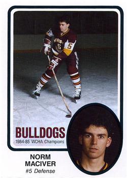 1985-86 Minnesota-Duluth Bulldogs (NCAA) #5 Norm Maciver Front