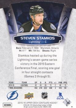 2015-16 Upper Deck Contours #2 Steven Stamkos Back