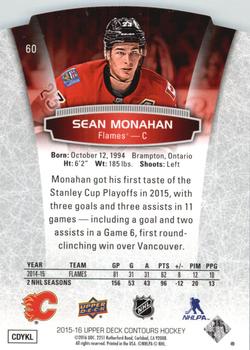 2015-16 Upper Deck Contours #60 Sean Monahan Back