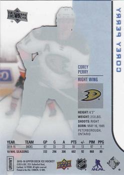 2015-16 Upper Deck Ice #49 Corey Perry Back