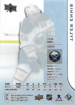 2015-16 Upper Deck Ice #82 Tyler Ennis Back