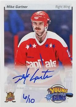 2014-15 Upper Deck - 25th Anniversary Young Guns Tribute Priority Signings Spring Expo #PS-MG Mike Gartner Front