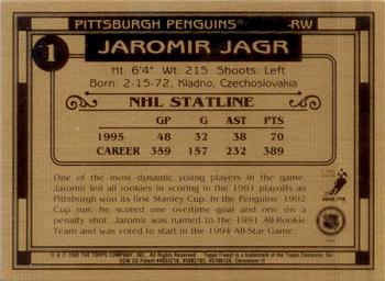 1994-96 Finest Bronze #1 Jaromir Jagr Back