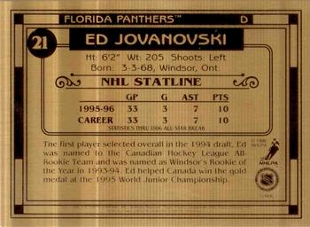 1994-96 Finest Bronze #21 Ed Jovanovski Back