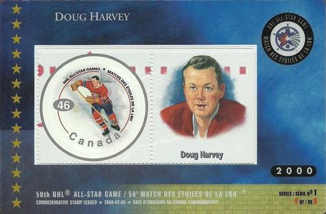 2000 Canada Post NHL All-Stars #4 Doug Harvey Front