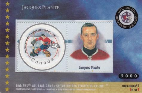 2000 Canada Post NHL All-Stars #6 Jacques Plante Front