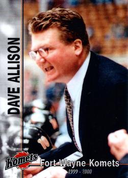 1999-00 News Sentinel Fort Wayne Komets (UHL) #NNO Dave Allison Front