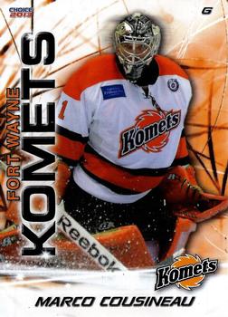 2012-13 Choice Fort Wayne Komets (ECHL) #5 Marco Cousineau Front